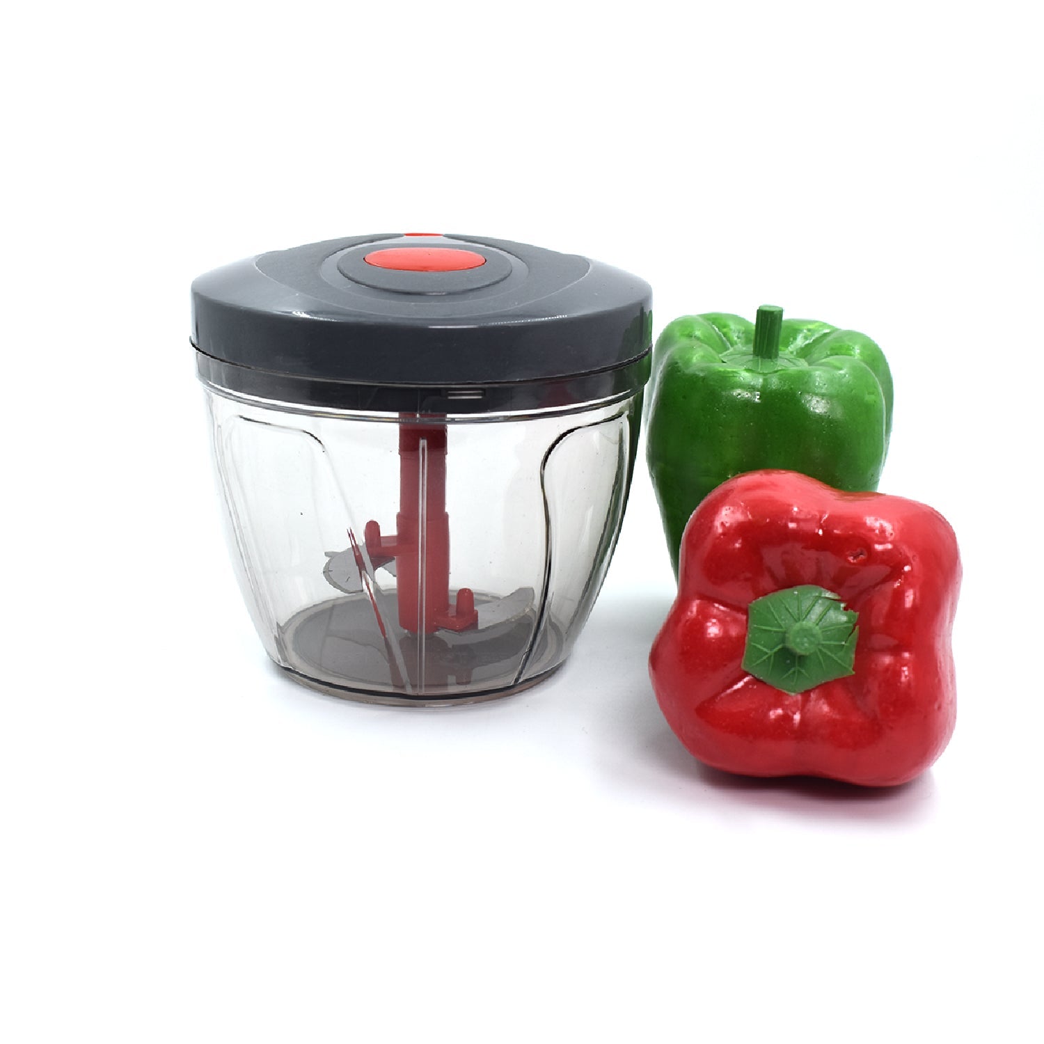 0101 Manual Stainless Steel Compact Hand Held Vegetable Chopper/Slicer (650 ml) DeoDap