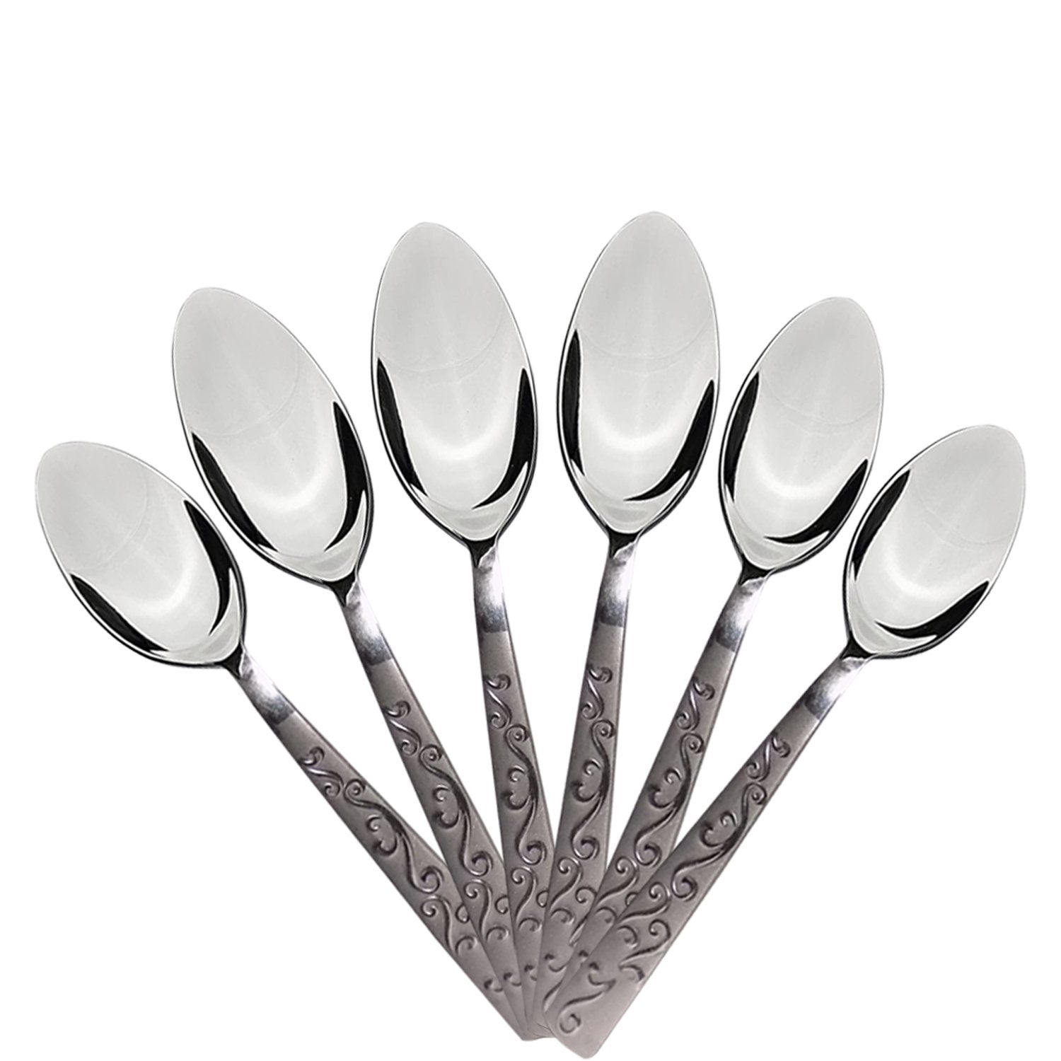 7003 Stainless Steel Small Spoon for Home/Kitchen (Set of 6) - SkyShopy