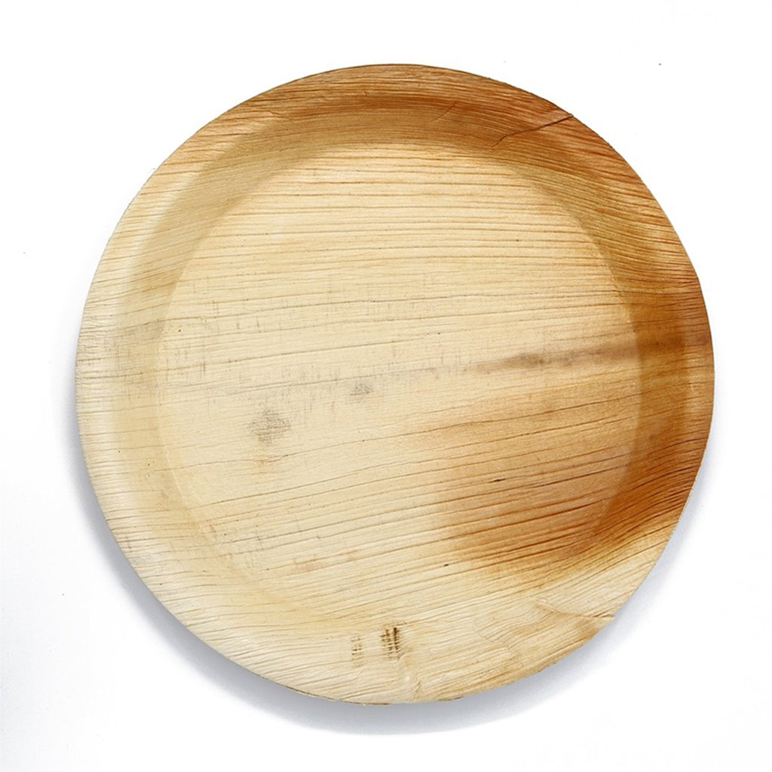 3207 Disposable Round Shape Eco-friendly Areca Palm Leaf Plate (12x12 inch) (pack of 25) - SkyShopy