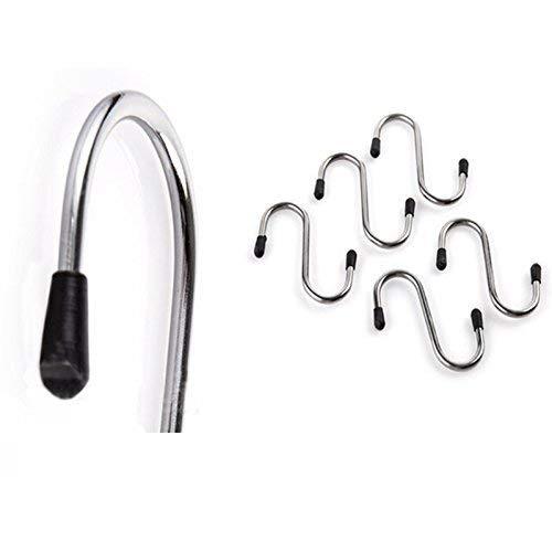 0232 Heavy Duty S-Shaped Stainless Steel Hanging Hooks - 5 pcs - SkyShopy