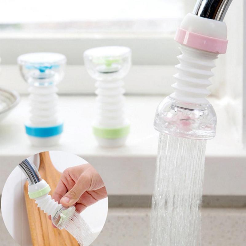 0224 Faucet Anti-Splash Expandable Head Nozzle Bathroom Tap Adjustable Splash Sprinkler Head Sprinkler Water Saving Device Faucet Regulator (Multi Color) - SkyShopy