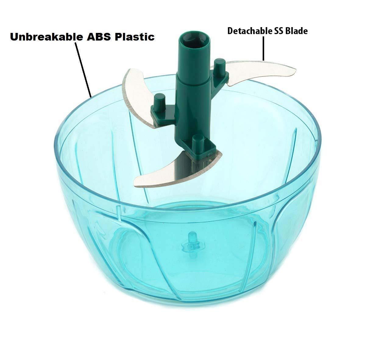 2912 Chopper with 3 Blades for Effortlessly Chopping Vegetables and Fruits for Your Kitchen DeoDap
