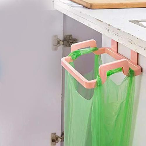 1170 Kitchen Plastic Garbage Bag Rack Holder (Orange Color) - SkyShopy