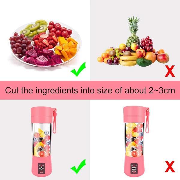 0131 Portable USB Electric Juicer - 4 Blades (Protein Shaker) - SkyShopy