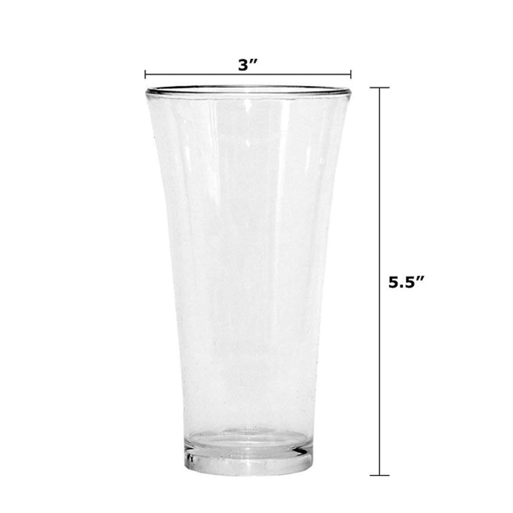 0630 Stylish look Plastic Juicy Glass, Transparent Glasses Set 300ml (6pcs) - SkyShopy