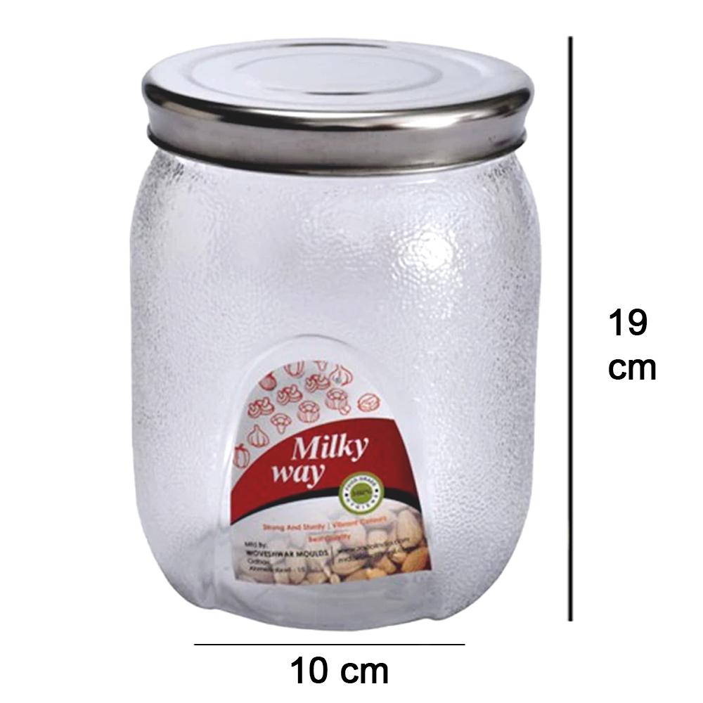 3677 Mason Jar with Airtight lids (2000 ml) - SkyShopy