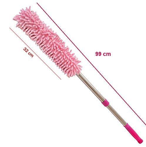 0707 Multipurpose Microfiber Cleaning Duster With Extendable Telescopic Wall Hanging Handle DeoDap