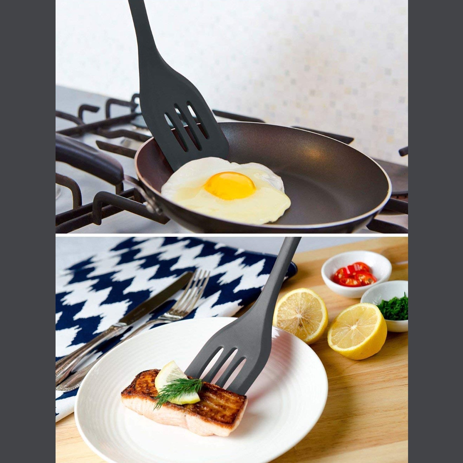 5454 Kitchen Spatula, 1 Piece Kitchen Utensils, Egg, Fish, Pan, Fried Spatula, Kitchen Utensils (35cm)