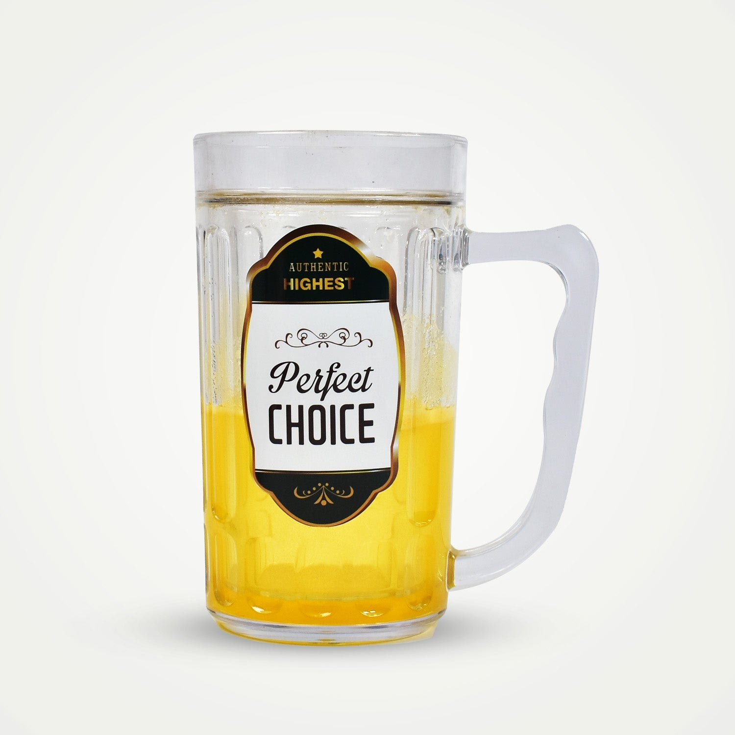 6832 420ml Large Beer Mug with Handle Crystal Clear Lead Free Mug Beer Mug, Beer Glass | Perfect for Home, Bars and parties-1Piece. DeoDap