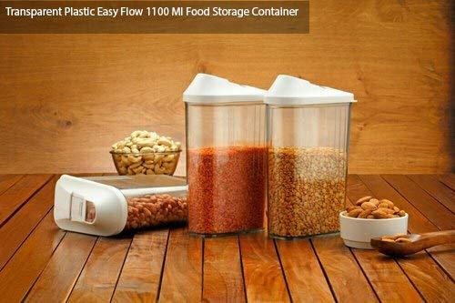 0149 Plastic Transparent Cans, Jars Storage Bottles, Storage Box (1100 ml, 1pc) - SkyShopy