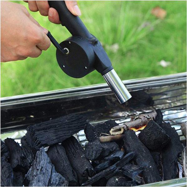 2282 Portable Hand Crank Air Blower Fan for Charcoal Grill BBQ - SkyShopy