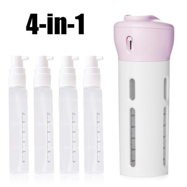 1384 4 in 1 Travel Dispenser Bottle Set Travel Refillable Cosmetic Containers Set - SkyShopy