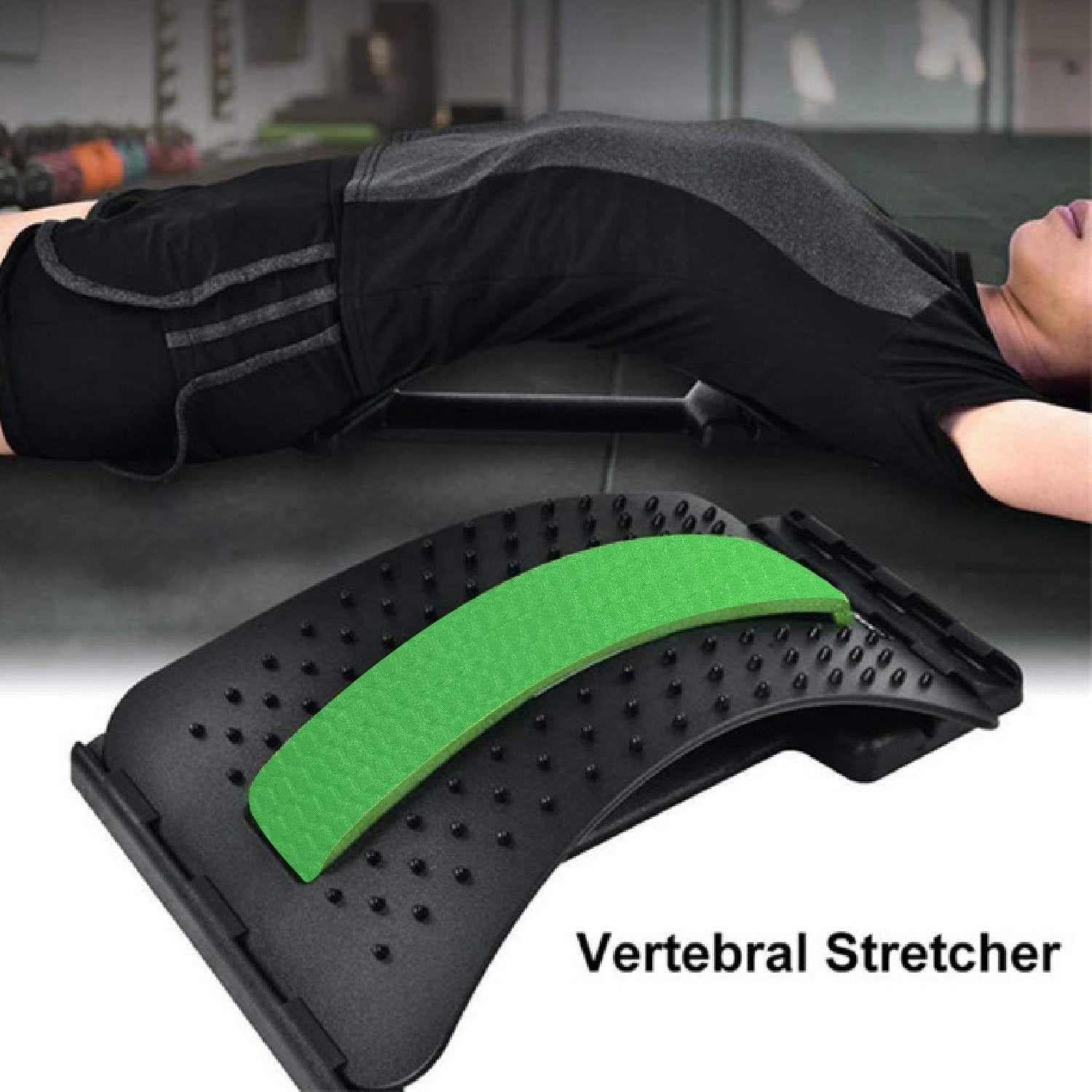 1653 Multi-Level Back Stretching Device Back Massager Lumbar Support - SkyShopy