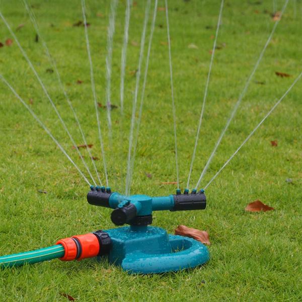 1677 3 Arm 360° Sector Rotating Water Sprinkler Garden Pipe Hose Irrigation Yard - SkyShopy