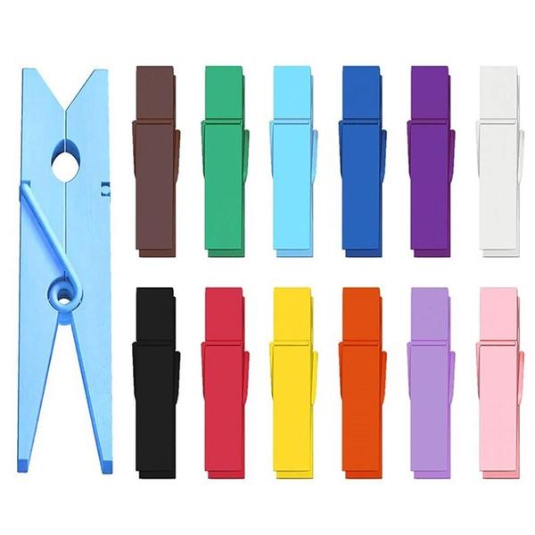 1490 Multipurpose Wooden Clips /Cloth Pegs (Large, 500 Pcs) - SkyShopy