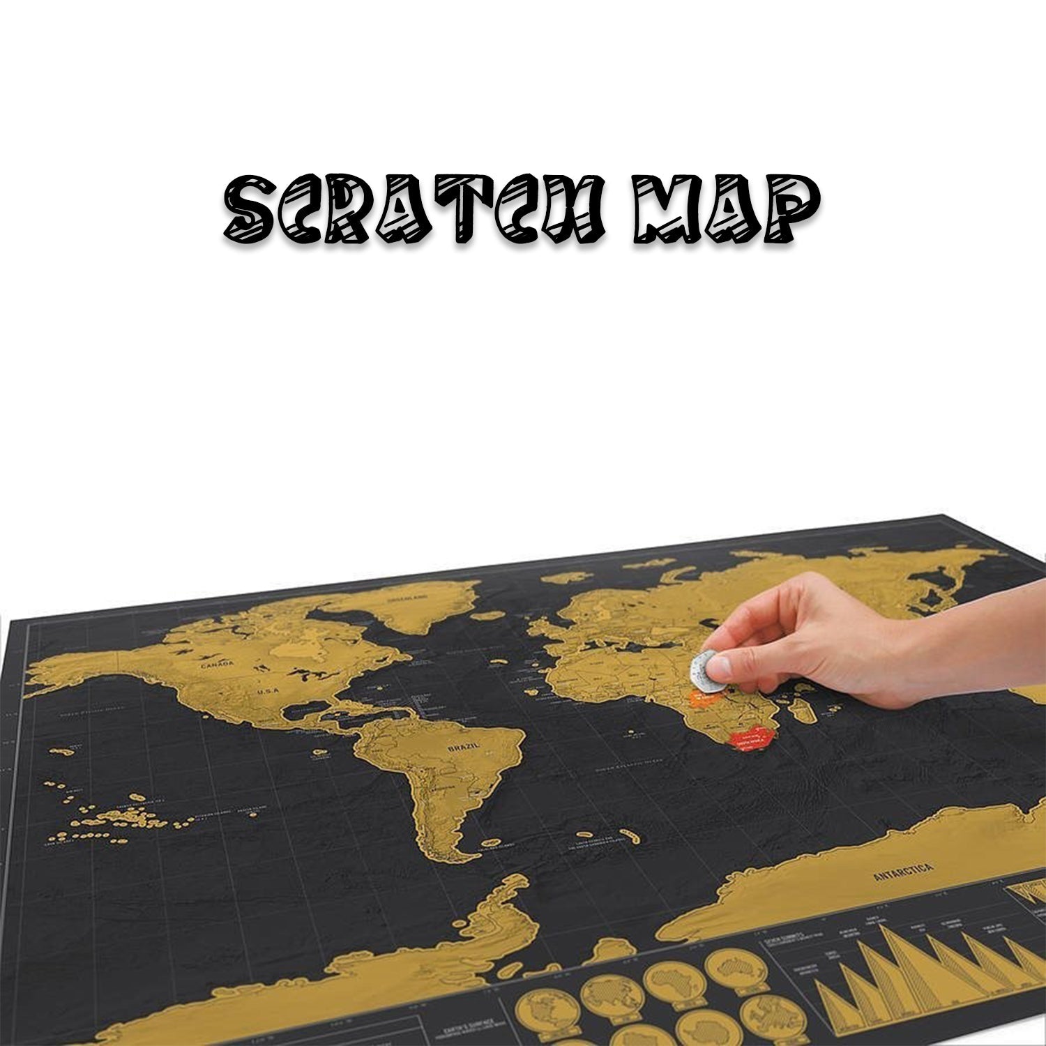 6265 Scratch Off Map Interactive Vacation Poster World Travel Maps DeoDap
