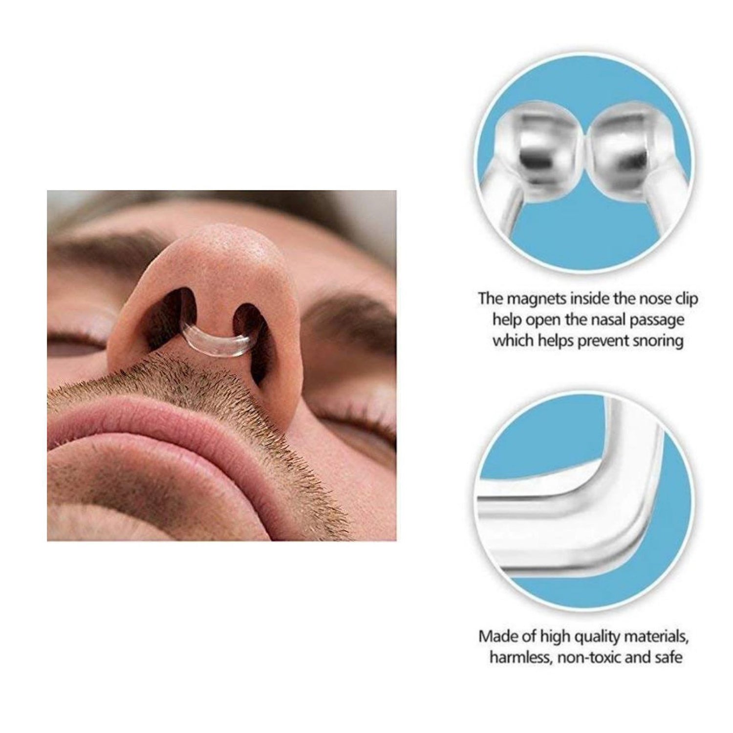 0338A Snore Free Nose Clip (Anti Snoring Device) - 1pc
