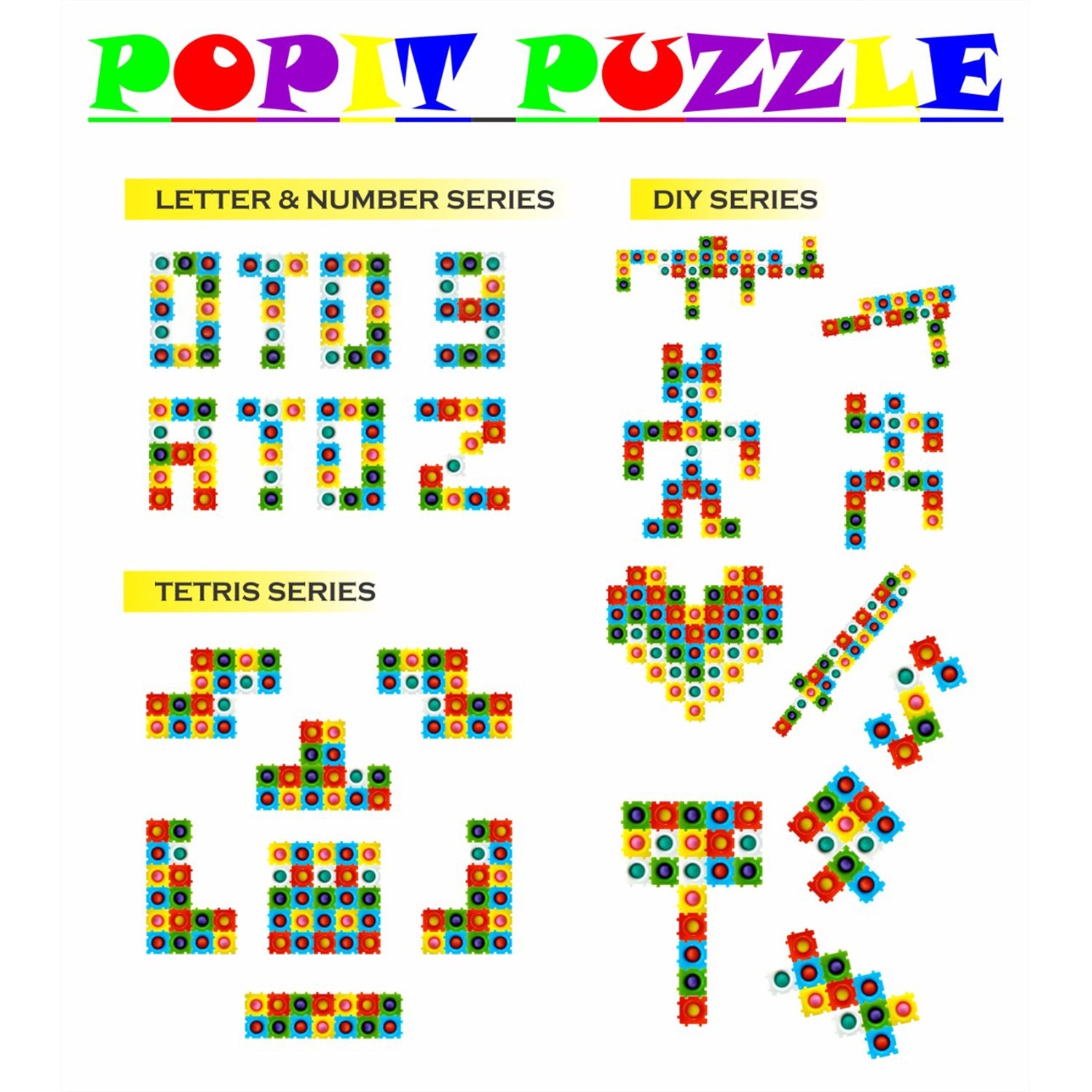 4788 Popit Puzzle Game 30Pc used by kids and children’s for playing and enjoying etc.