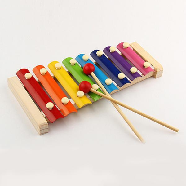 1912 Wooden Xylophone Musical Toy for Children (MultiColor) - SkyShopy