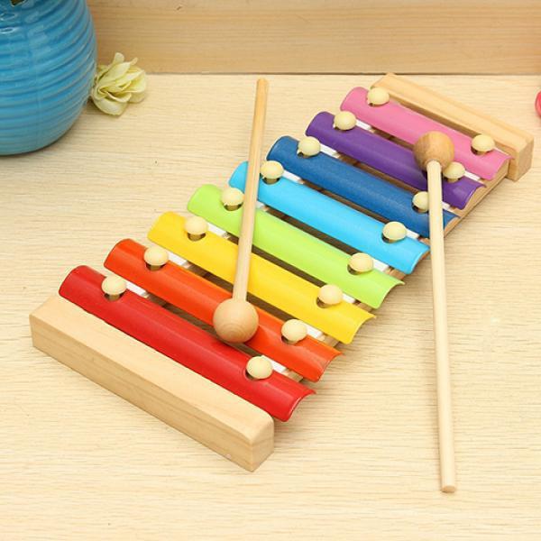 1912 Wooden Xylophone Musical Toy for Children (MultiColor) - SkyShopy