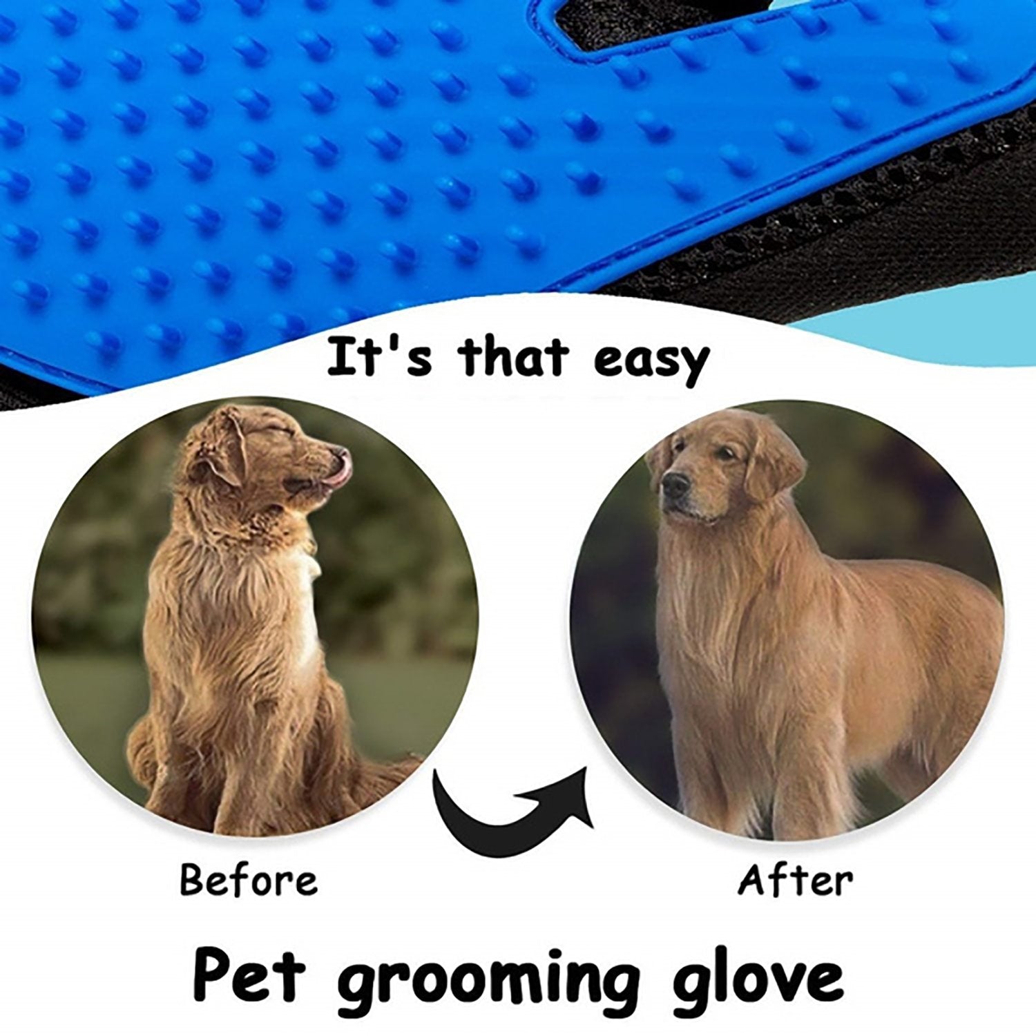 4681 Pet Hair Remover Glove & Self Cleaning Fur Remover - SkyShoppy