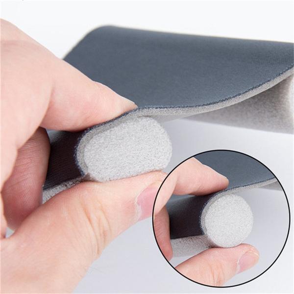 1702 Grey Twin Door Draft Stopper/Guard Protector for Doors and Windows