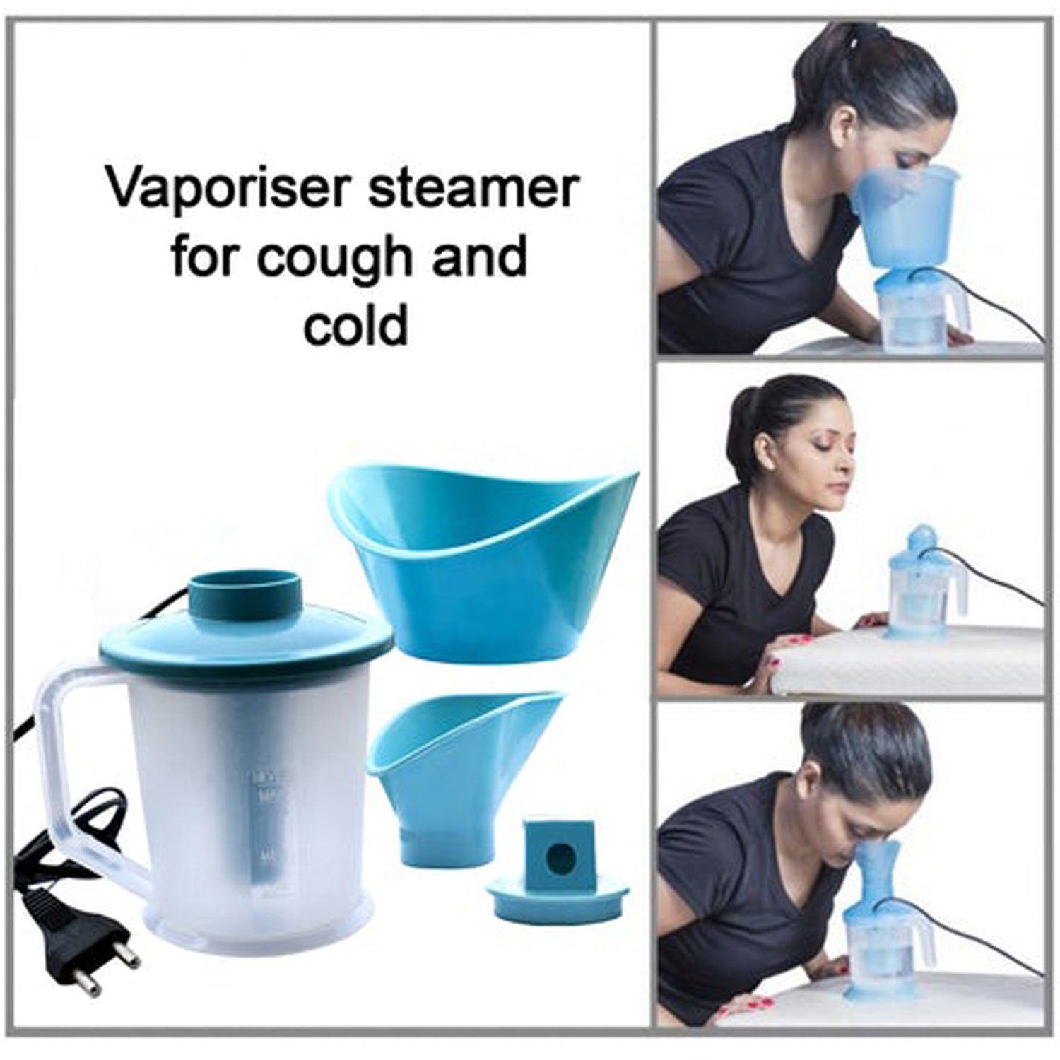 6125 3 in 1 Vaporiser used in inhaling specially during cold and ill body types etc. DeoDap
