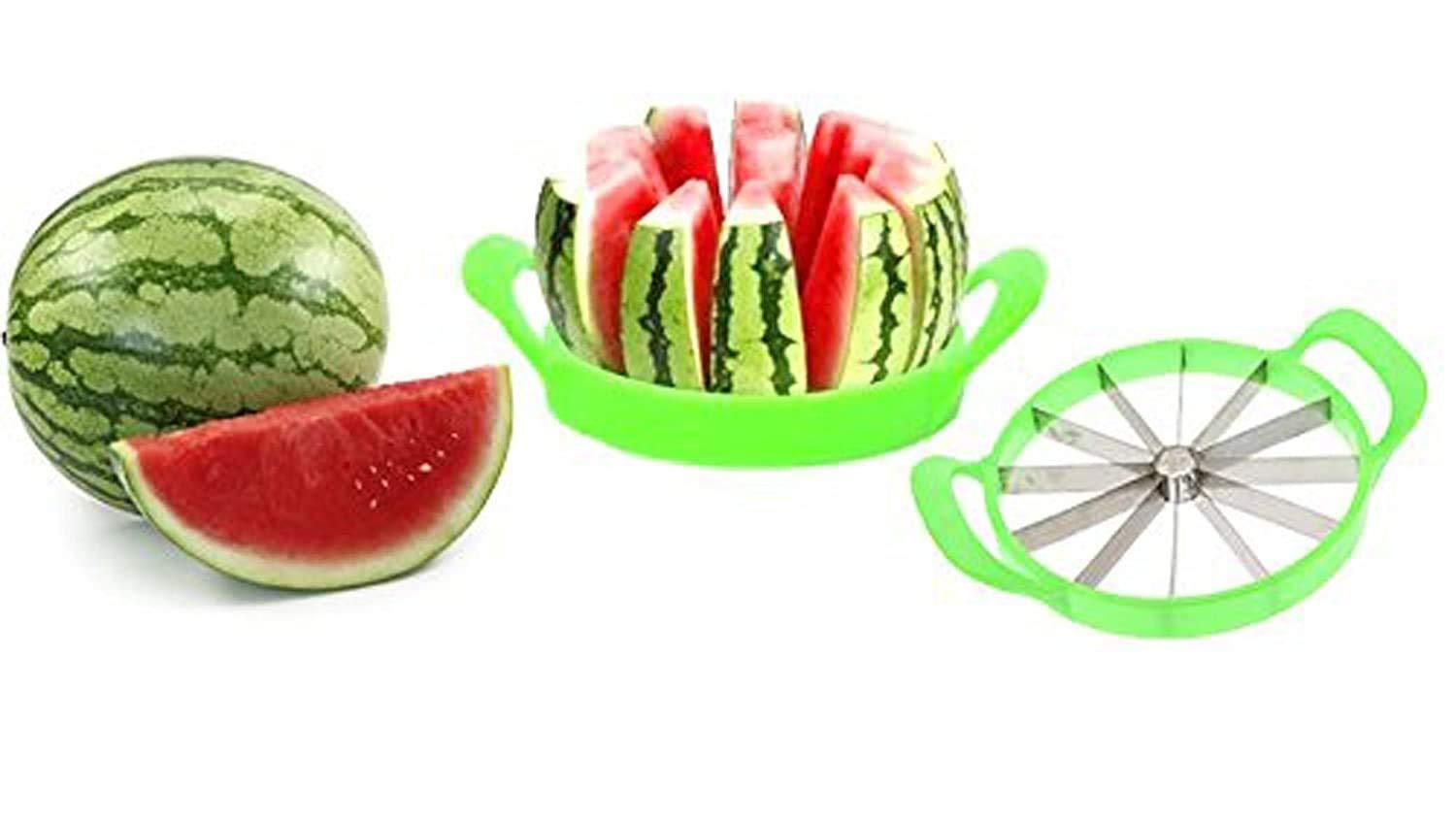 0848 Premium Watermelon Slicer/Cutter with Large Stainless Steel Blades - SkyShopy