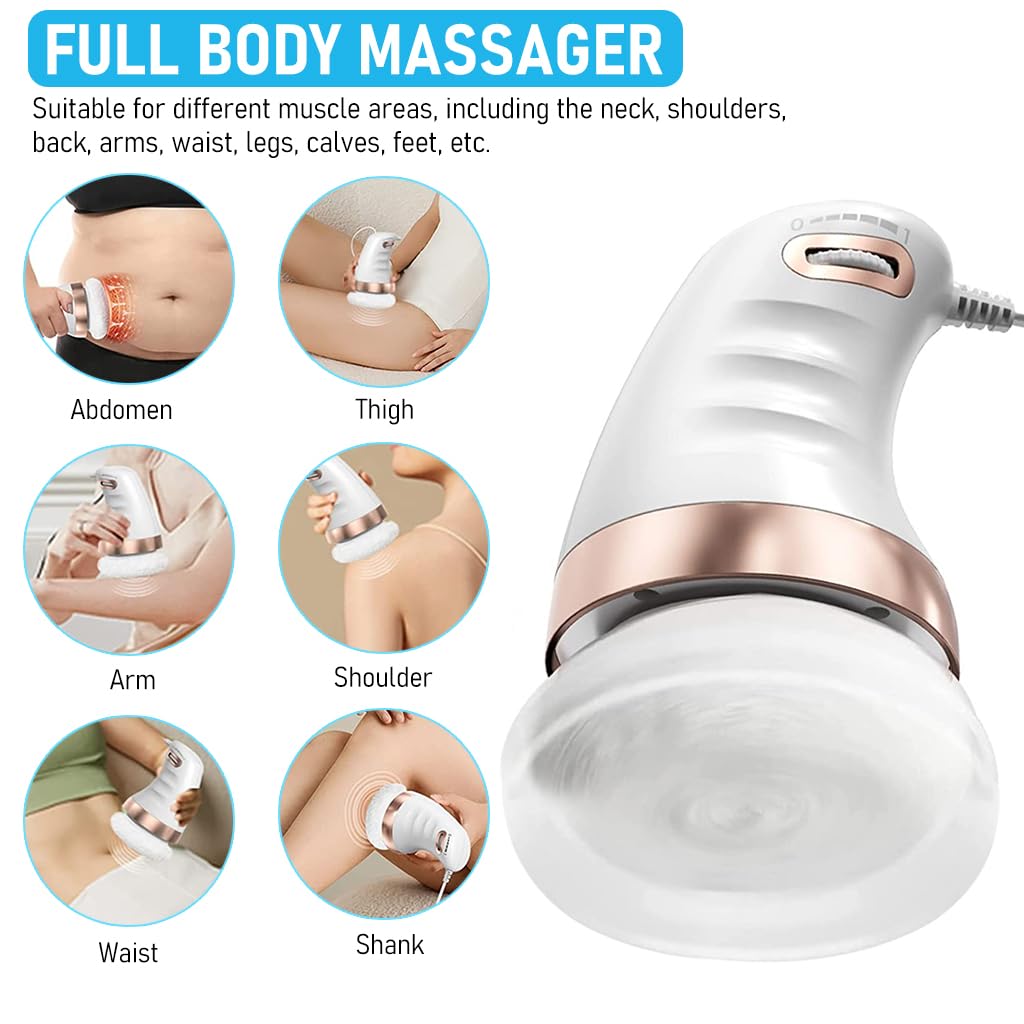 SkyShopy Body Massager Electric Shoulder Back Massager Full Body Massager for Neck, Back, Arm, Lumbar, Leg Viberation Muscle Massager with Stepless Adjustment Knob Beauty Sculpt Massager