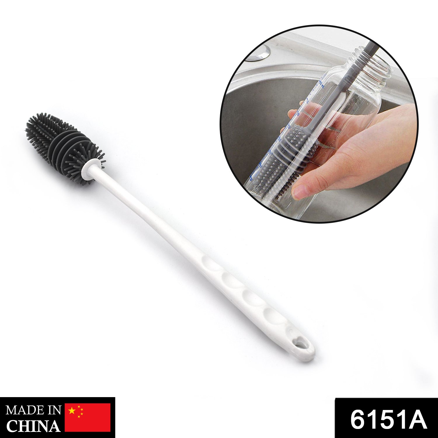 6151A Bottle Cleaning Brush usual fully types of household room for cooking food purposes for cleansing DeoDap