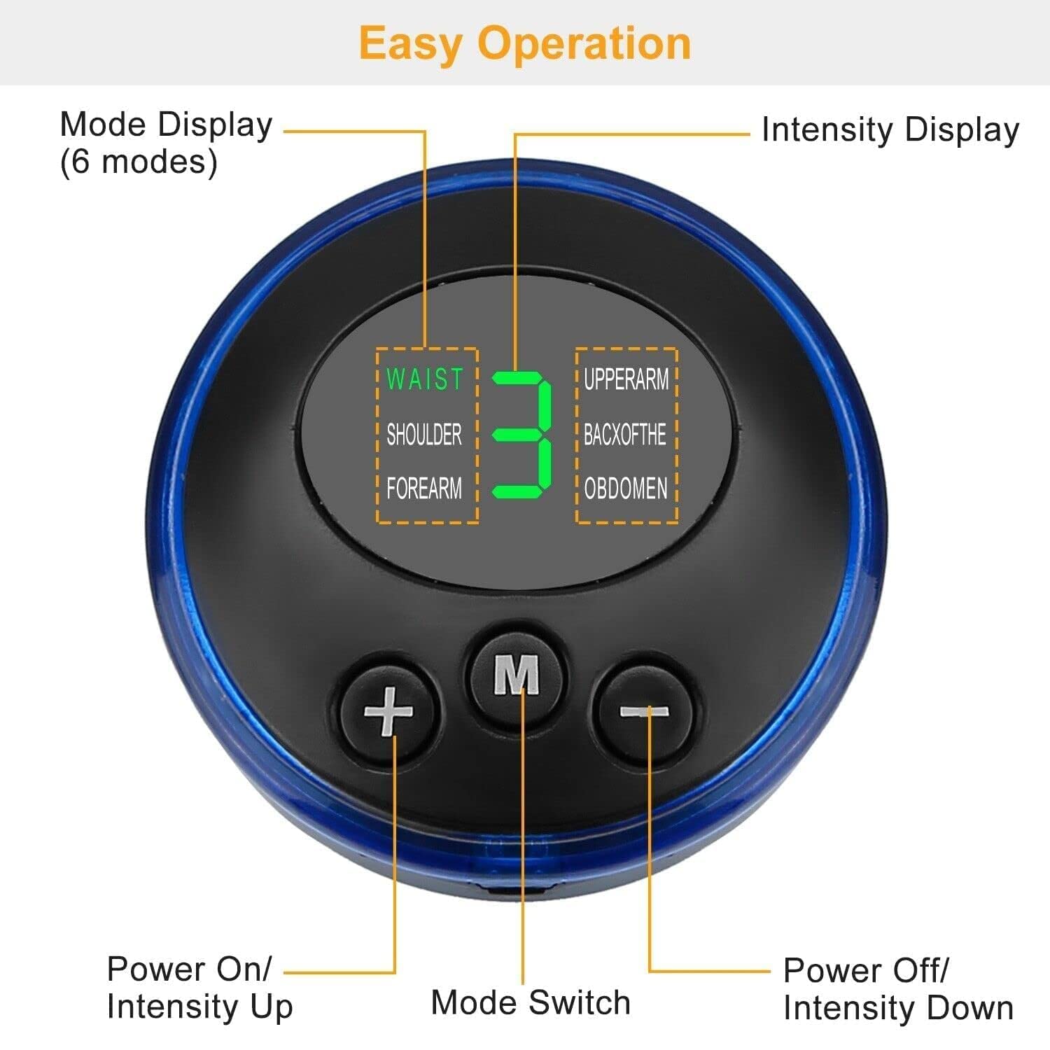 Ems Foot Massager Pain Relief,Electric EMS Massage Machine Mat,Rechargeable Portable Folding Automatic with 8 Mode/19 Intensity for Legs,Body,Hand Device for Men and Women