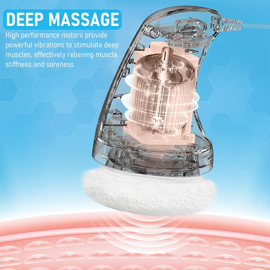 SkyShopy Body Massager Electric Shoulder Back Massager Full Body Massager for Neck, Back, Arm, Lumbar, Leg Viberation Muscle Massager with Stepless Adjustment Knob Beauty Sculpt Massager