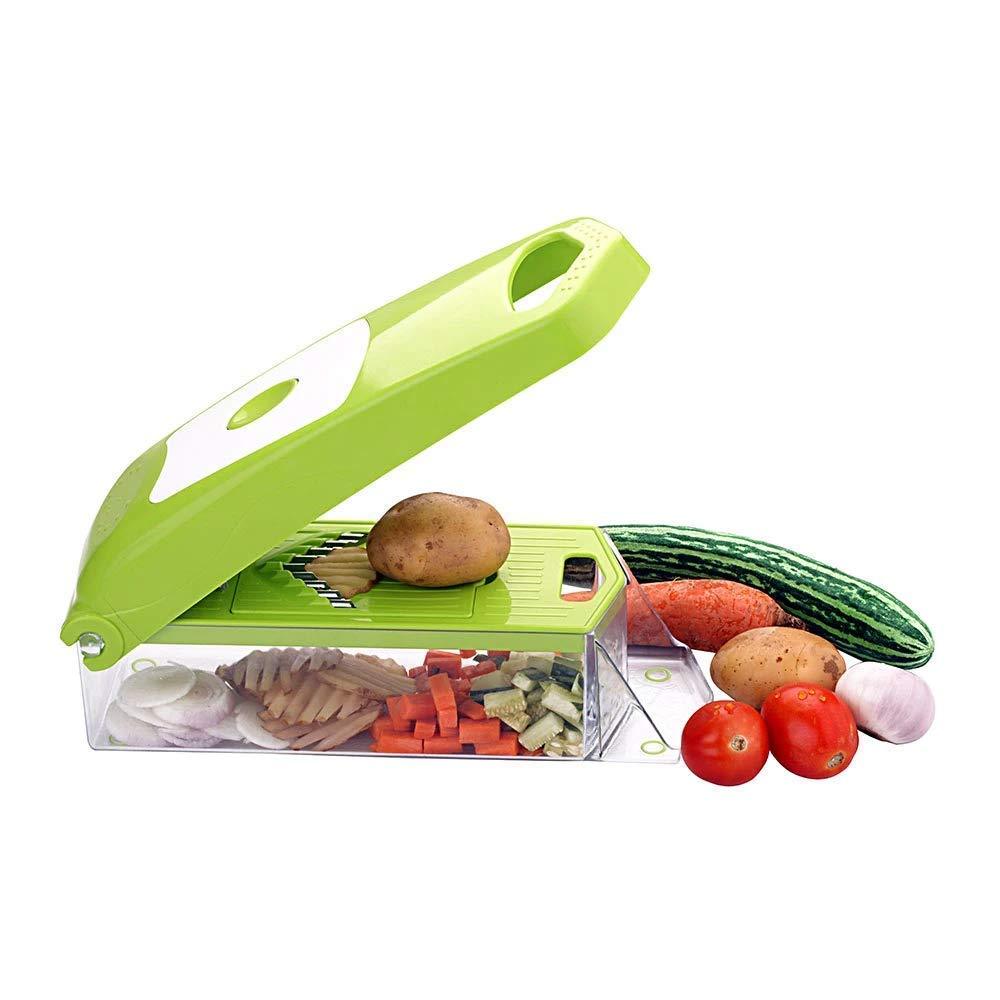 2415 Vegetable Cutter Chopper Chipser for Kitchen 12 in 1 (11 Blade and 1 Peeler) - SkyShopy