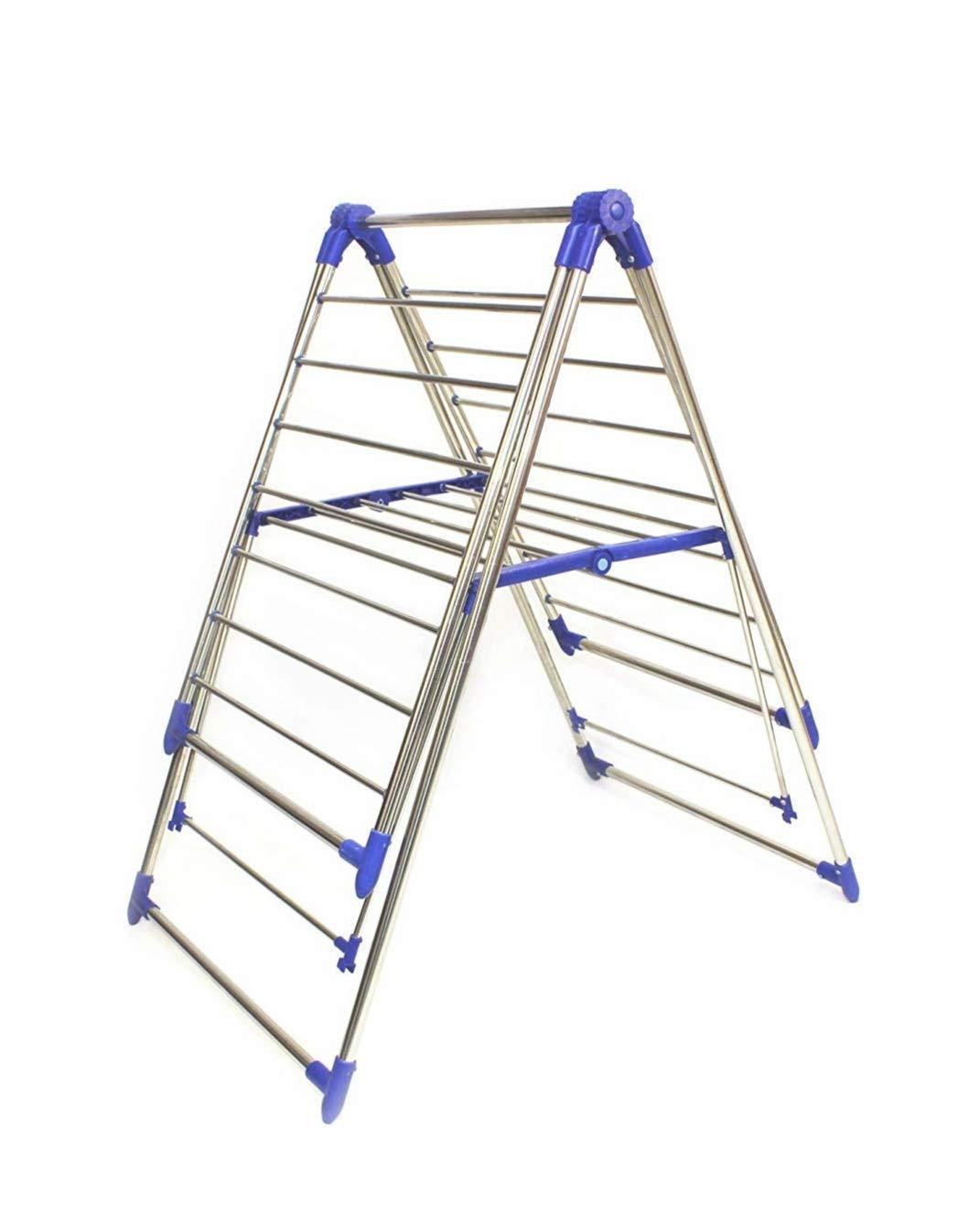 0731 Adjustable Stainless Steel 2-Wings Foldable Butterfly Cloth Drying Stand/Rack - SkyShopy