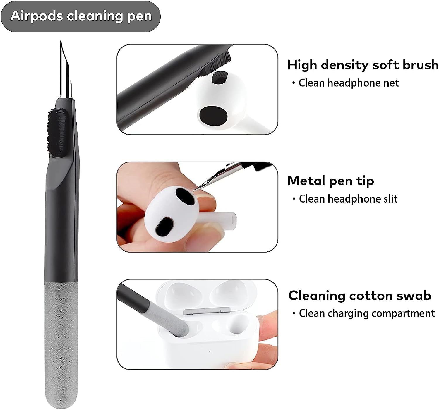 SkyShopy 18 in 1 Electronic Cleaner Kit with 3 in 1 Cleaning Pen,Laptop Screen Keyboard Cleaning Kit,Computer Cleaning Kit, 18-in-1 Cleaning Kit for Gadgets, Airpods, Mobile, Tablet, Laptop, Computer