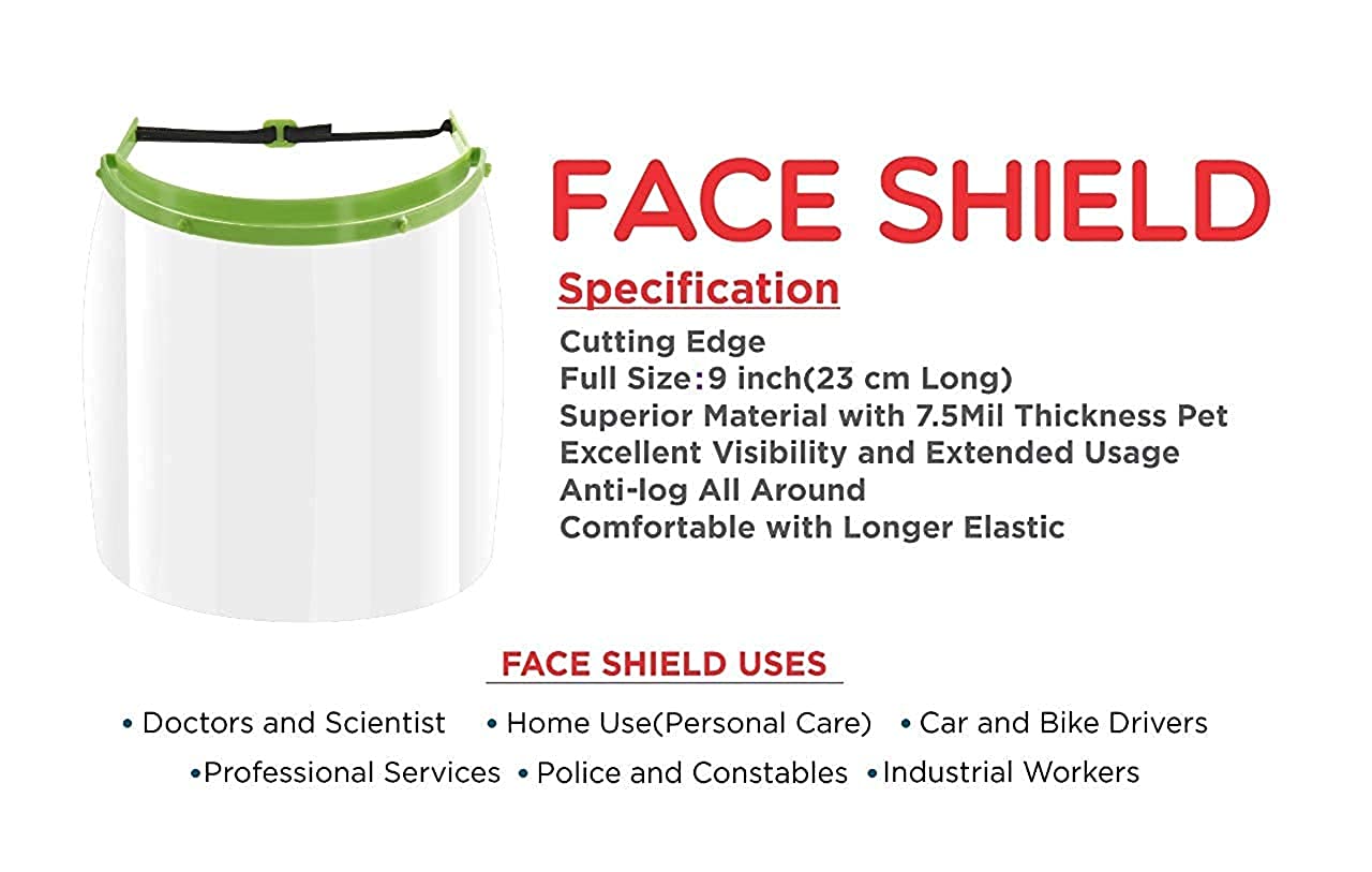 1419 Multipurpose Reusable Polycarbonate Safety Face Shield - SkyShopy