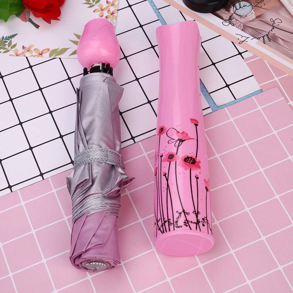 1644 Rose umbrella Lightweight Waterproof UV Protection Mini Folding Creative Rose Flower Case - SkyShopy