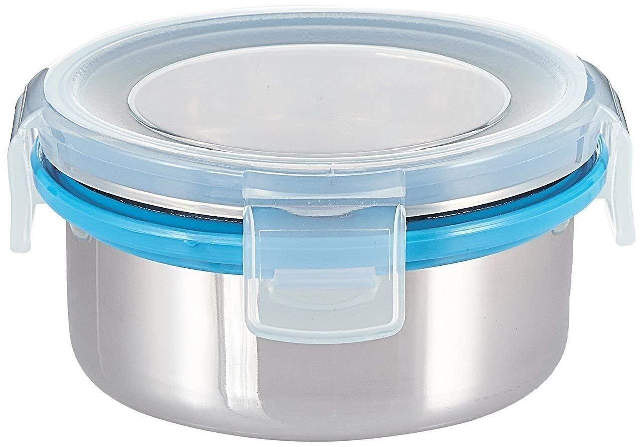 2201 Compact Stainless Steel Airtight Lunch Box Set - 4 pcs (3 Leakproof Containers and 1 Bottle) - SkyShopy