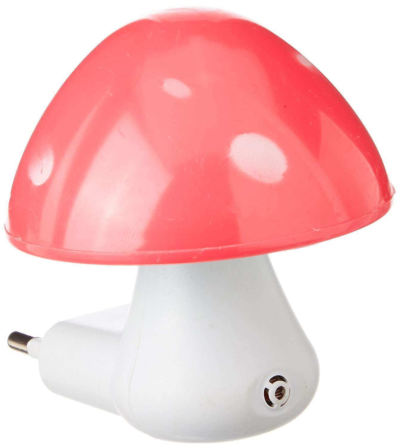 0254 Automatic Night Sensor Mushroom Lamp (0.2 watt, Multicolour) - SkyShopy