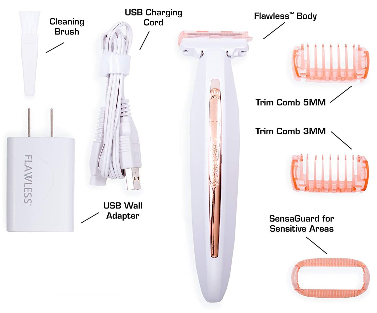 0404 Flawless Body Total Body Hair Remover - SkyShopy