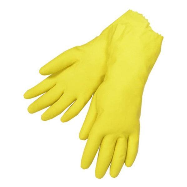 0652 - Cut Glove Reusable Rubber Hand Gloves (Yellow) - 1 pc - SkyShopy