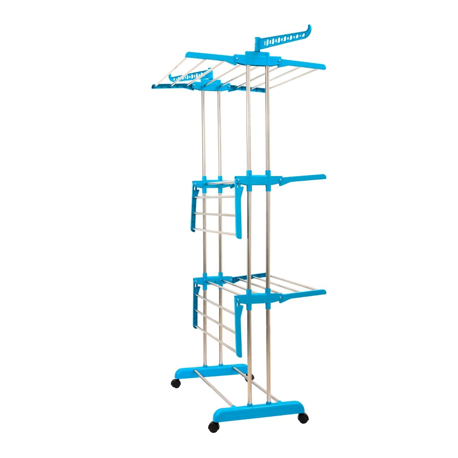 4685 Stackable 3 Layer Folding Clothes Rack DeoDap