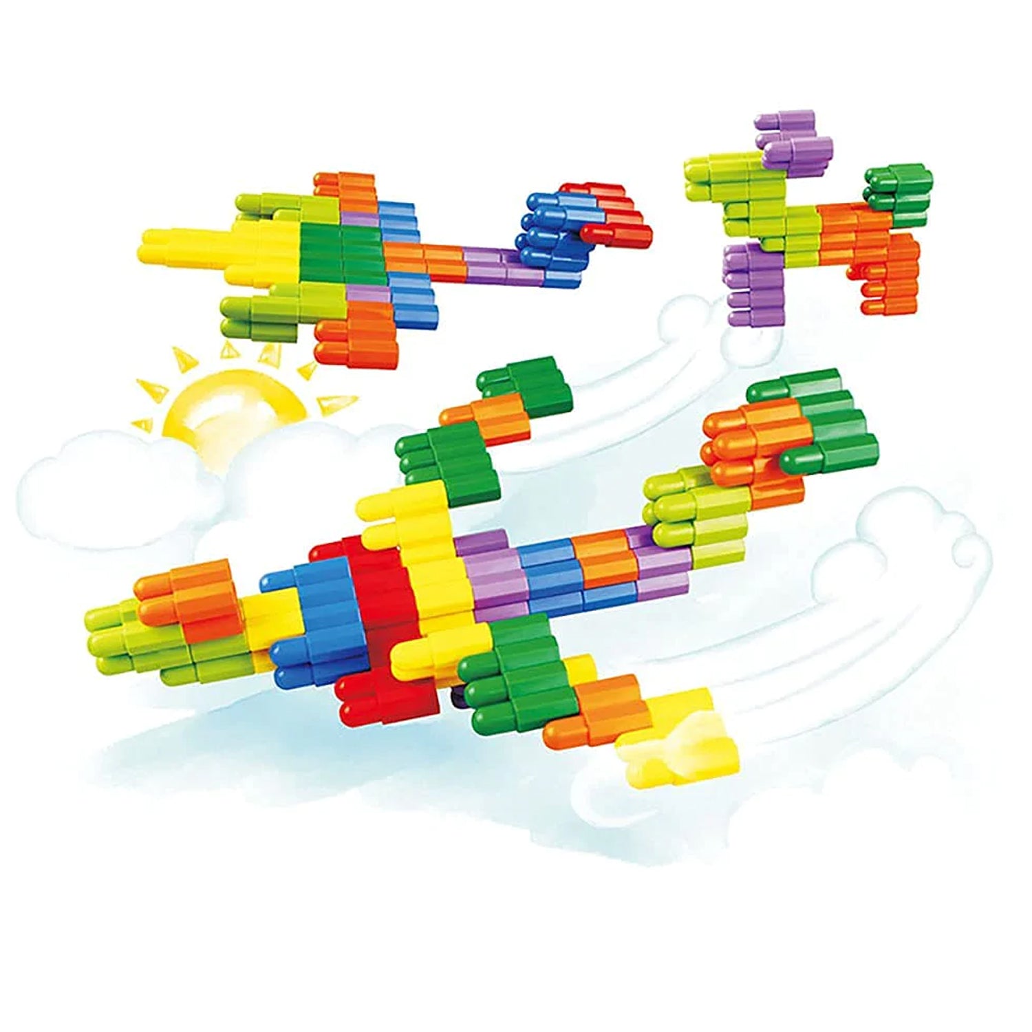 4436 Bullet Building Blocks Mega Set 200 Pcs, Learning & Creativity Puzzle Game for Boys & Girls DeoDap