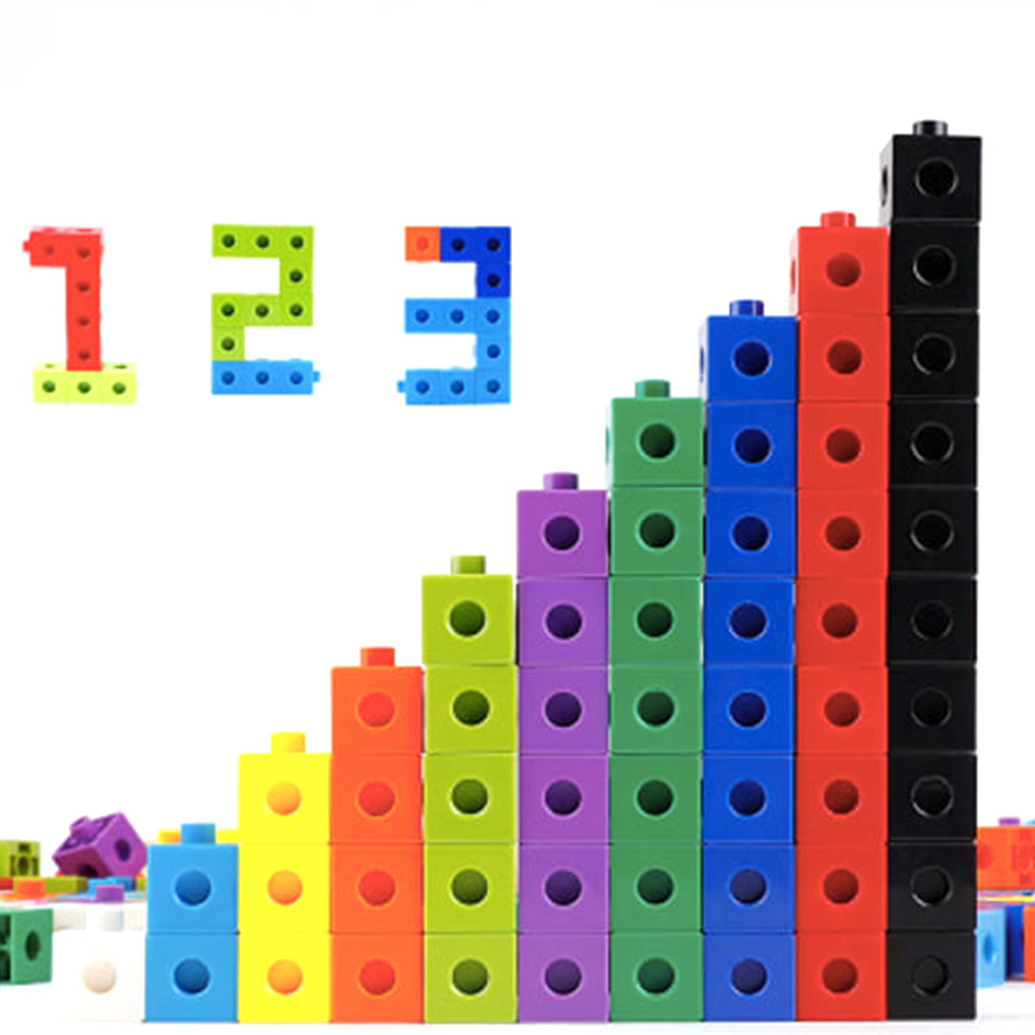 3913 120 Pc Cube Blocks Toy used in all kinds of household and official places specially for kids and children for their playing and enjoying purposes.