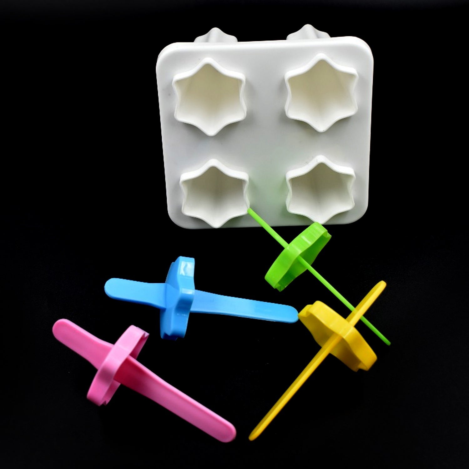 6307A 4Pc Ice Candy mould Used for Making Ice-Creams DeoDap
