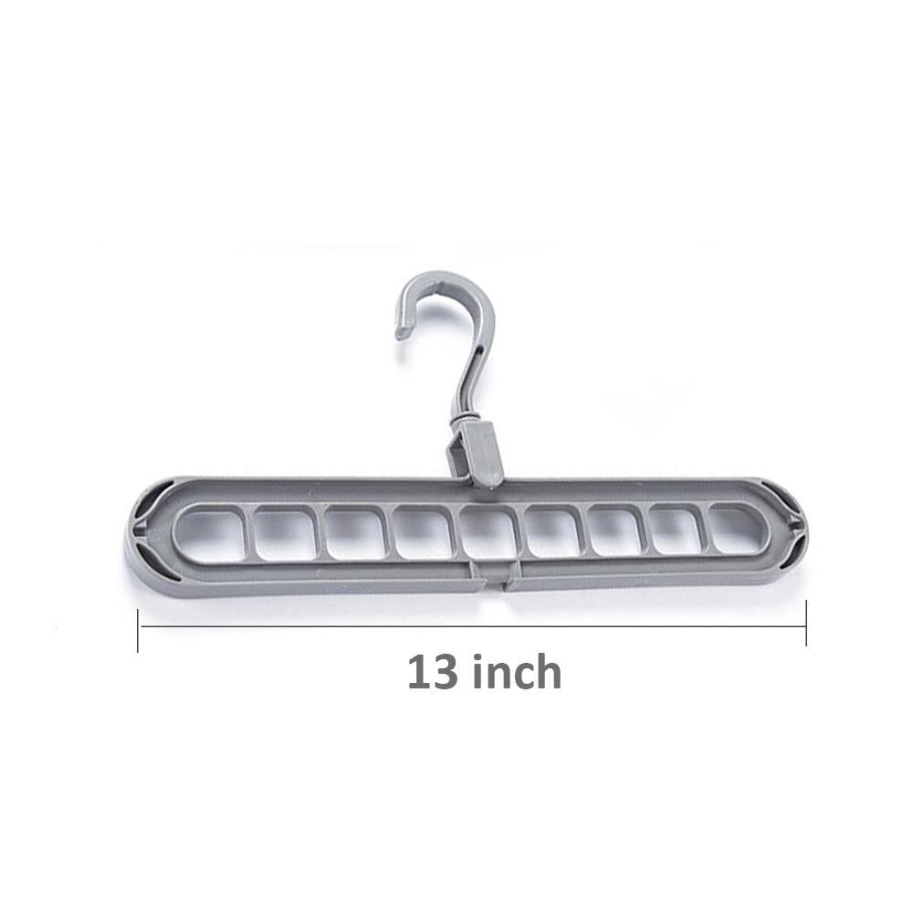 0238 9 Hole Plastic Hanger Hanging hook Indoor Wardrobe Clothes Organization Storage Balcony Windowsill Suit Racks - SkyShopy