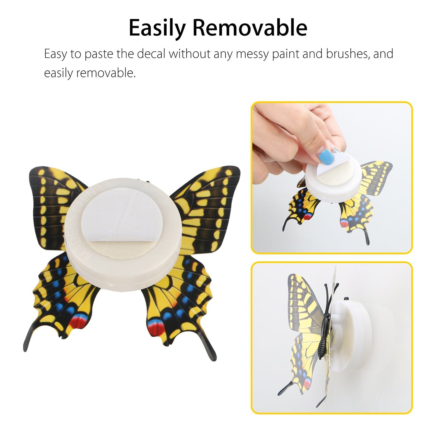 6235 The Butterfly 3D Night Lamp Comes with 3D Illusion Design Suitable for Drawing Room, Lobby. DeoDap