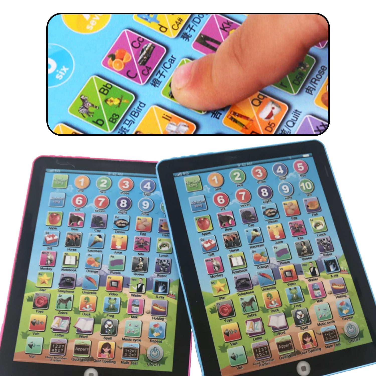 8086 Kids Learning Tablet Pad For Learning Purposes Of Kids And Childrens. DeoDap