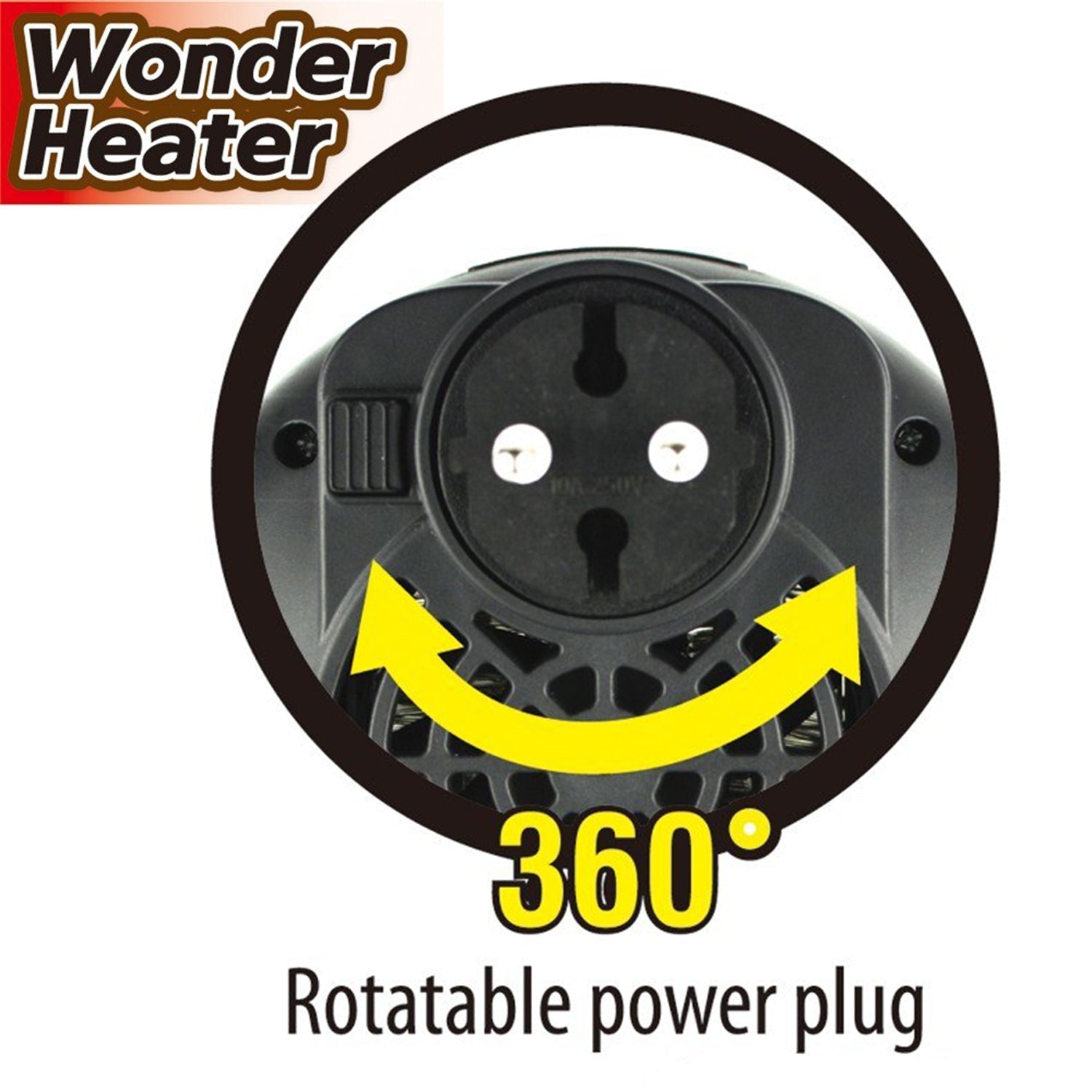6118 Portable Heater 1000W used in rooms, offices and different-different departments.