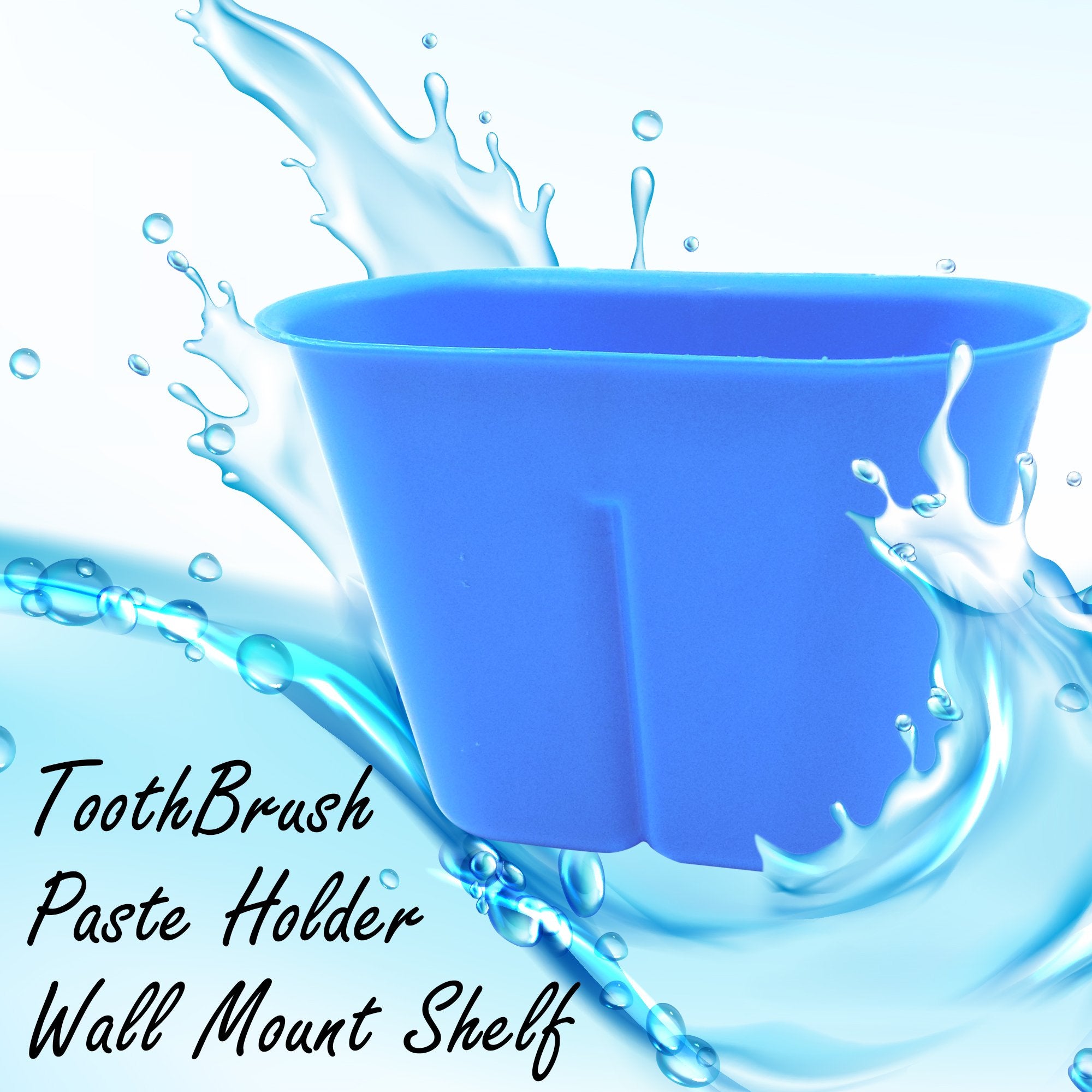 7031 Multipurpose ToothBrush Paste Holder Wall Mount Shelf